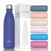 Watersy deep-blue bottle cap detail with leak-proof lid for on-the-go hydration
