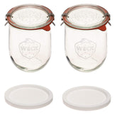 WECK Tulip jar 1L wide mouth ideal for sourdough starter storage.