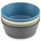 WeeSprout bamboo kids bowls set displayed together for stylish, eco friendly meals