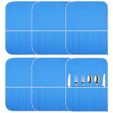 Weewooday silver storage bags bundle with blue holder keeps utensils organized and protected.