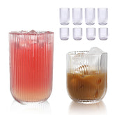 WeirdUncle highball 14oz ribbed glass for stylish cocktails and everyday beverages.