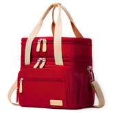 Weitars lunch bag for women with dual compartments for organized meals and snacks.