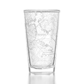 Well Told Boston map pint engraved on glass, a memorable keepsake for beer lovers.