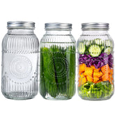 Wellife 64oz Mason jar wide mouth for easy filling and cleaning