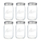 WELLIFE wide mouth 32oz jar front view for easy filling and pouring.