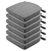 Wellsin chair cushions 6-pack for dining chairs with comfortable padding and stable placement.