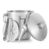 WENEGG ice bucket with lid, showcasing secure sealing for spill-free entertaining.