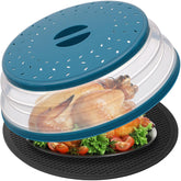 WENWELL large microwave splatter cover shields surfaces and reduces cleanup.