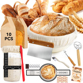 WEPSEN glass 800ml sourdough jar with time display for fermentation tracking.