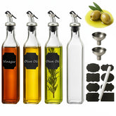WERTIOO olive oil dispenser bottle with pour spout for mess-free cooking