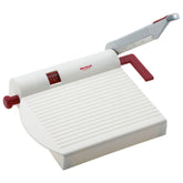 Westmark cheese slicer with board demonstrates precise cuts for even cheese slices