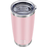 WETOWETO 20oz tumbler full ice pink view highlights long-lasting warmth and chill.