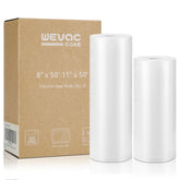 Wevac vacuum sealer bags 8x50 for compact airtight storage and freshness.