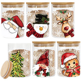 Whaline Christmas jar with Santa lid keeps pantry organized and festive.