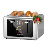 Whall 4-Slice Smart Toaster front view with color display for easy control