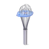 WHISK WIPER glass blue packaging showcases an easy cleanup gadget