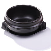 Whitenesser Korean stone bowl with 6.4 inch diameter for hot bibimbap serving