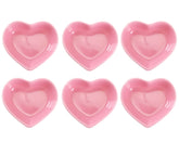 WHJY Pink Love Heart Bowls set of 6 for elegant table staging