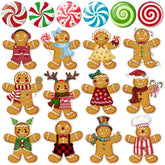 WHYMEO gingerbread magnets pack for festive car decoration.