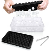 WIBIMEN ice cube tray with lid — round cubes for quick chilling.