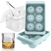 WIBIMEN large ice cube mold creates round ice balls for whiskey, 2-pack
