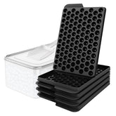 WIBIMEN mini ice tray closeup shows compact nugget ice for fast chilling.