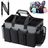 Wigojoy cleaning caddy bag exterior pockets for quick tool access.