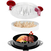 Wiki Jooy chicken shredder tool top view shows compact design for easy storage.