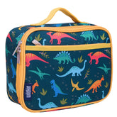 Wildkin Jurassic Dinosaurs lunch box interior pocket keeps snacks organized for school days