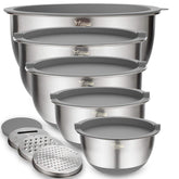 Wildone mixing bowls with airtight lids for organized prep and storage.