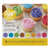 Wilton 8-Icing Colors Set in half-ounce jars for vibrant cake decorating