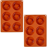 Wilton 6-cavity non-stick donut pan for easy release and perfect shapes.