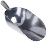 Winco aluminum utility scoop 58-ounce front view for precise portioning.