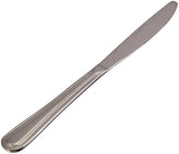 Winco Dots dinner knife handle detail with beaded neck for a classic table look