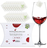 Wine Balanced arctic coral filter in glass absorbs sulfites for quicker comfort.