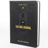 Wine Folly Wine Tasting Journal cover in black and gold, ideal for gifting