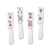 Wine Things Mahjong tile spreaders with elegant resin handles for soft cheeses.