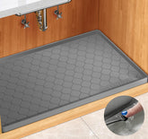 Winisok under-sink mat 19x19 inches protects cabinets from leaks.