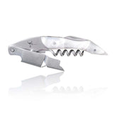 Wino Wine Key lever-action corkscrew in use for smooth cork removal.