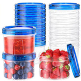 Winproper 12-pack 16oz freezer containers for organized meal prep and leftovers