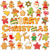 Wiooffen gingerbread magnets for fridge display and festive kitchen charm