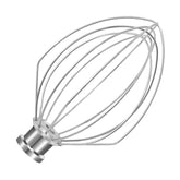 Wiselet K5A whisk with 6-wire whip for KitchenAid 5 Qt bowls, ideal for airy whipped cream.