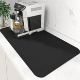 WISELIFE coffee mat absorbs spills quickly to keep counters dry.