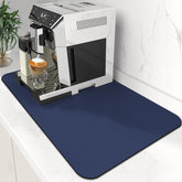 WISELIFE coffee mat absorbent surface soaking up spills quickly for clean counters.
