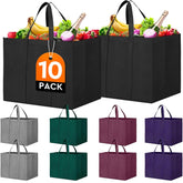 WISELIFE reusable grocery bag folded flat for compact storage