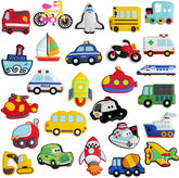 WISESTAR aircraft jet magnet on fridge for imaginative play and aviation vocabulary.