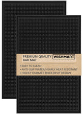 Wishmart bar mat 18x12 on countertop protects surfaces from spills and stains