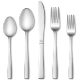 WISKEMA 20pc silverware set on dining table for everyday meals