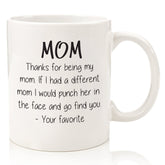 Wittsy Thanks For Being My Mom mug in gift box, ready for gifting