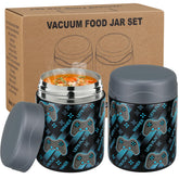 Wiwens 12oz insulated food jar set keeps kid meals organized on the go